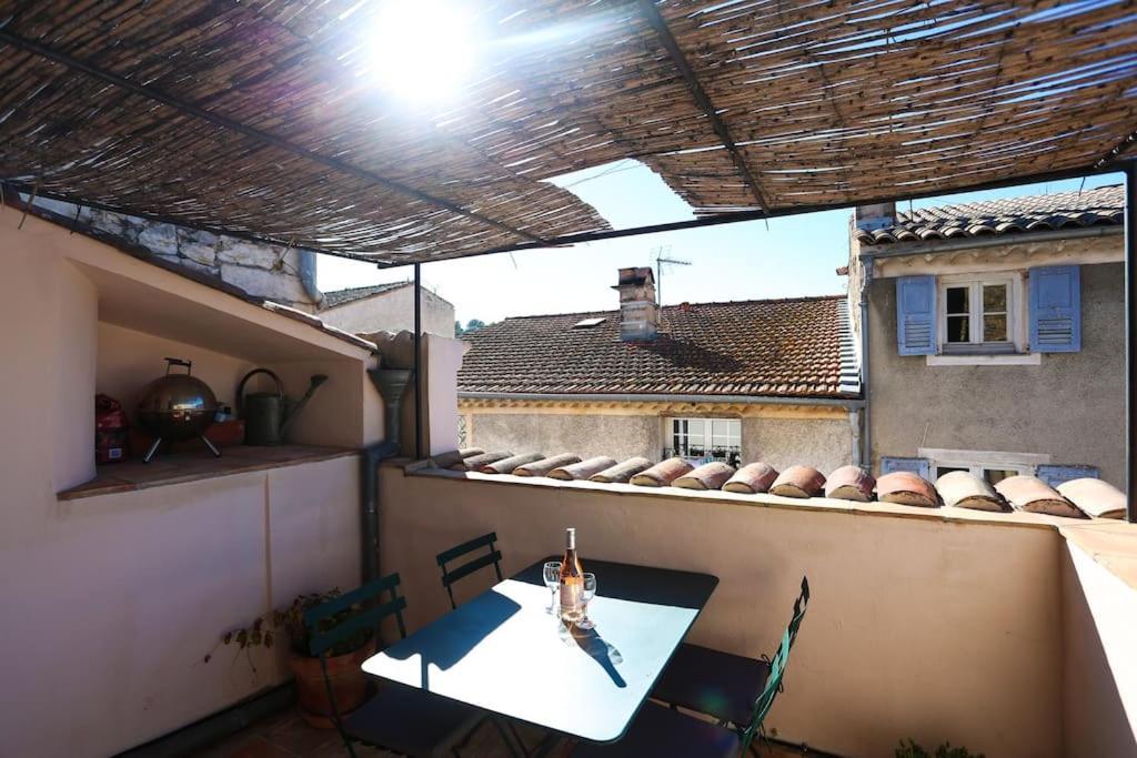Valbonne Village House With Ac & Sunny Roof Terrace Exterior foto
